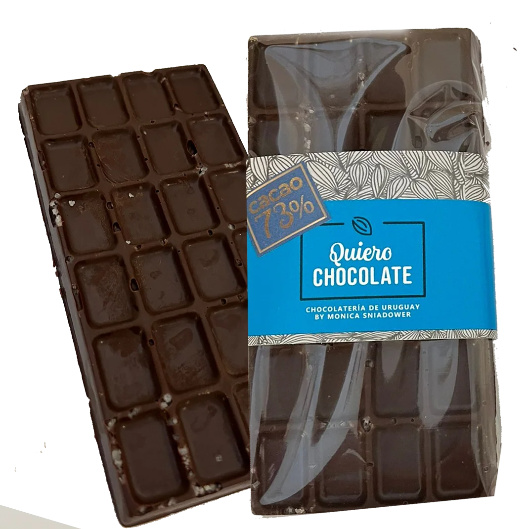 Barra de chocolate Tabletas de chocolate semiamargo 73% — Uruguai