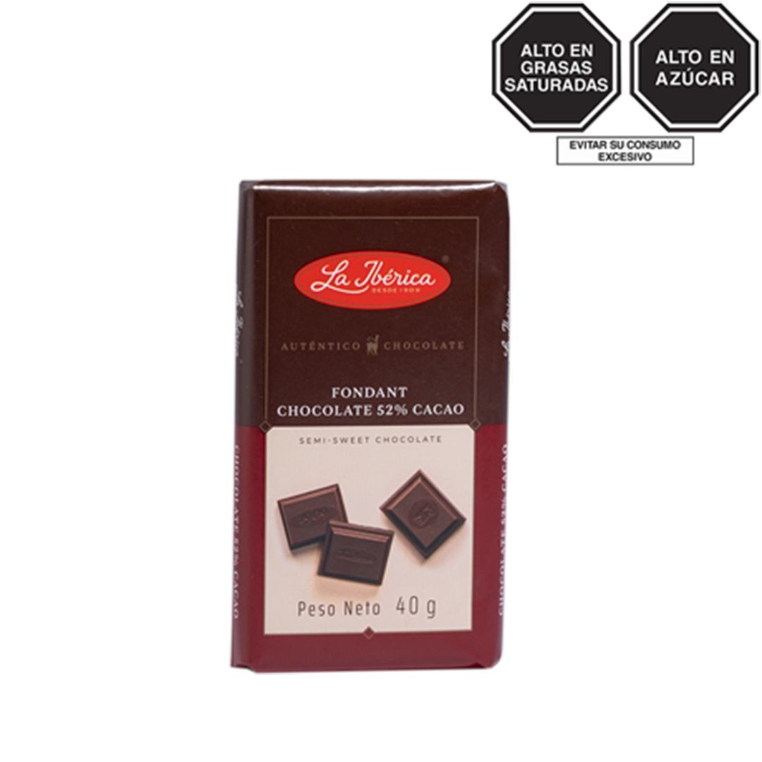 Barra de chocolate Tableta de chocolate fondant x 40 g — Peru